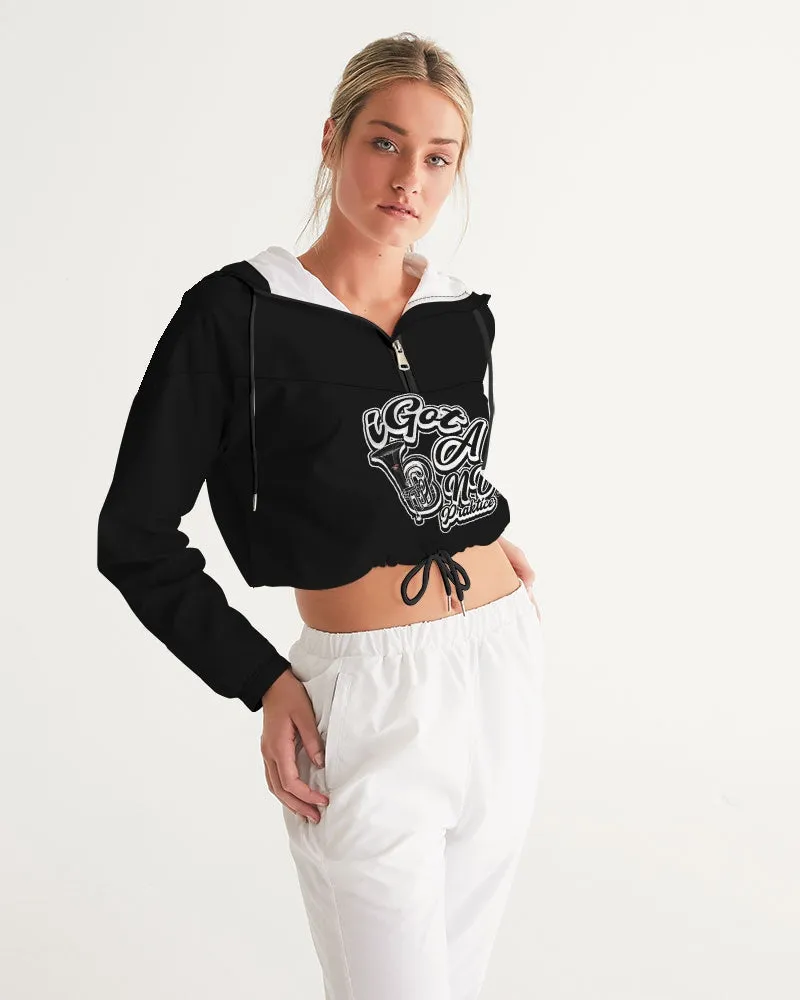 iGot Band Praktice Women's All-Over Print Cropped Windbreaker