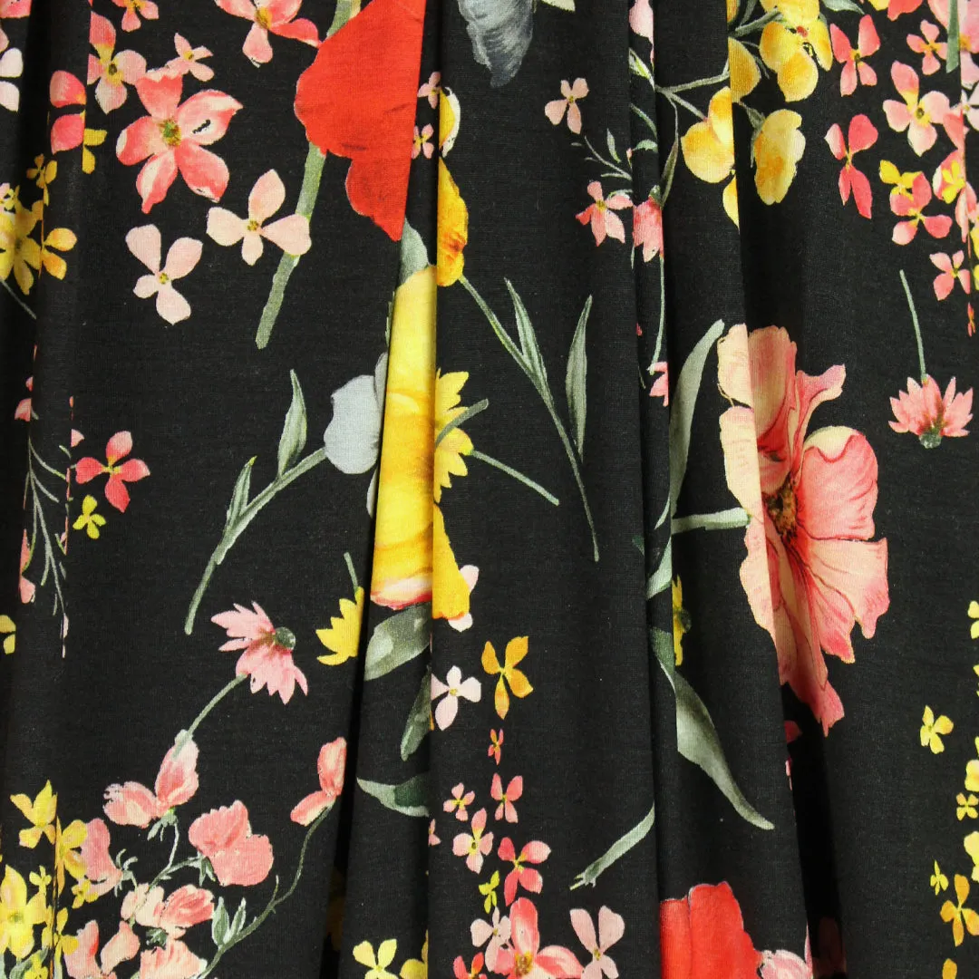 Italian 'botanical dream' viscose/spandex knit