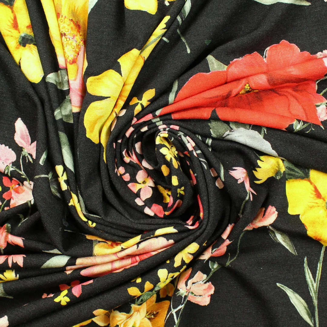 Italian 'botanical dream' viscose/spandex knit