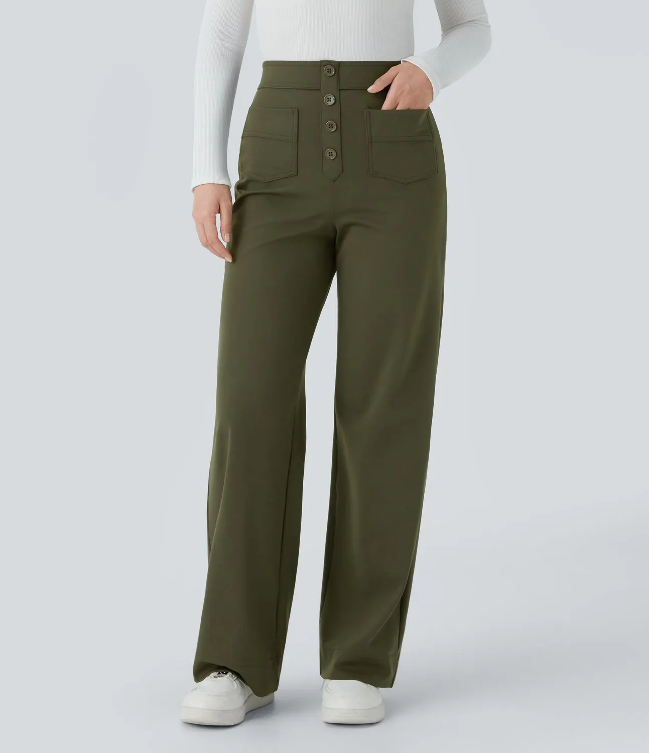 Jade | Elastic pants with high Waist