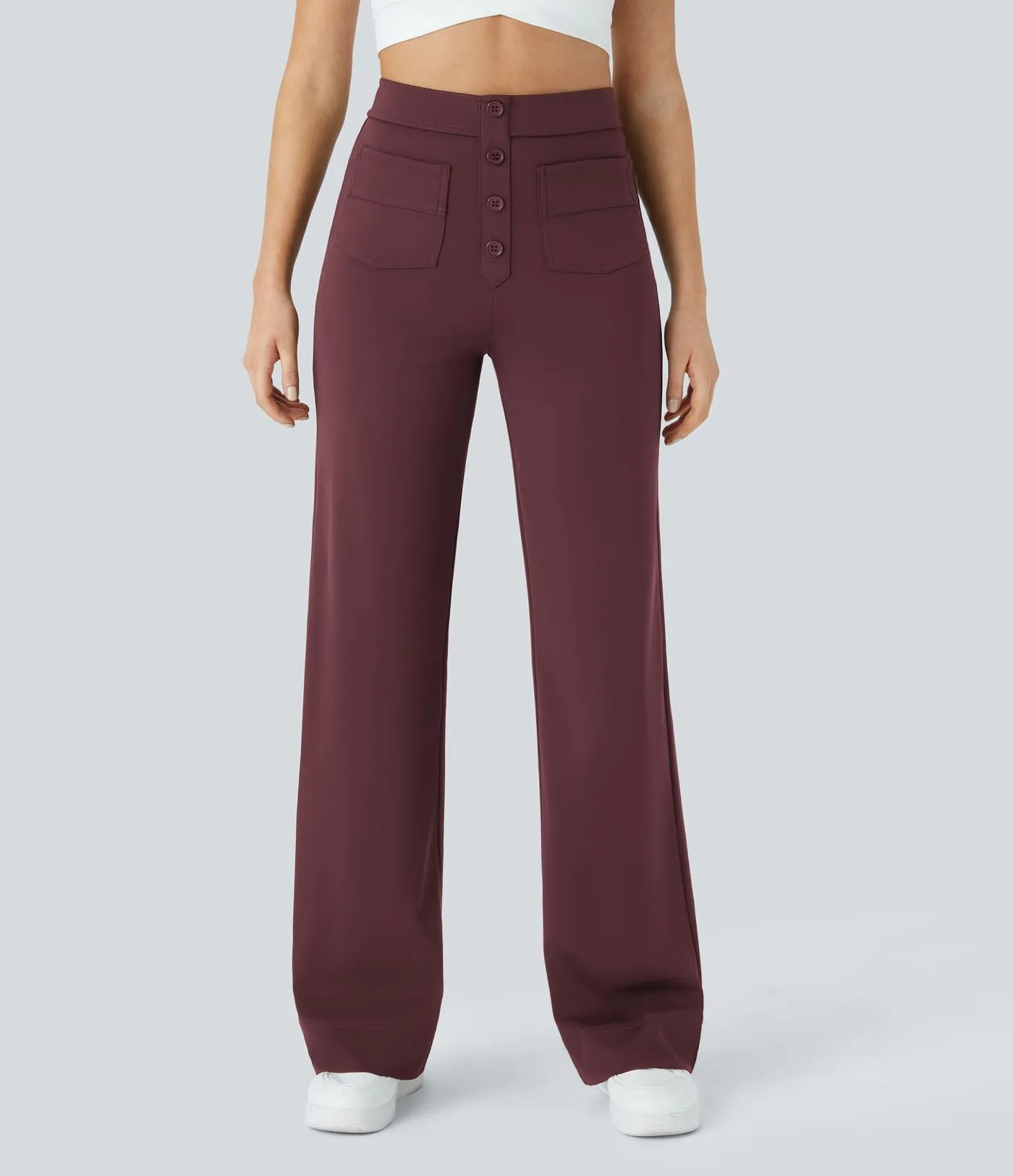 Jade | Elastic pants with high Waist