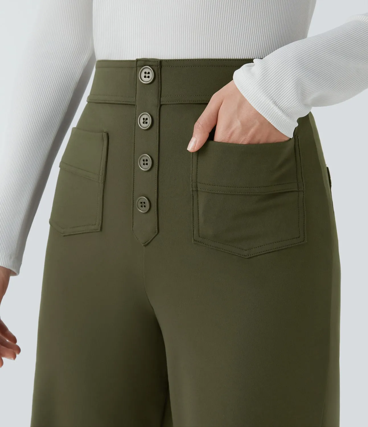 Jade | Elastic pants with high Waist