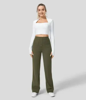 Jade | Elastic pants with high Waist