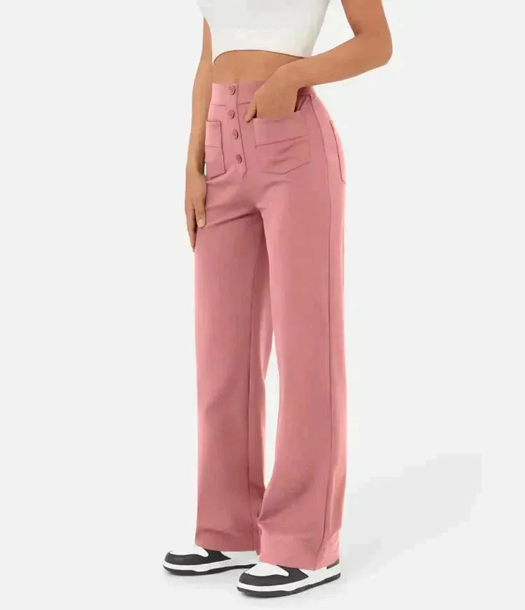 Jade | Elastic pants with high Waist