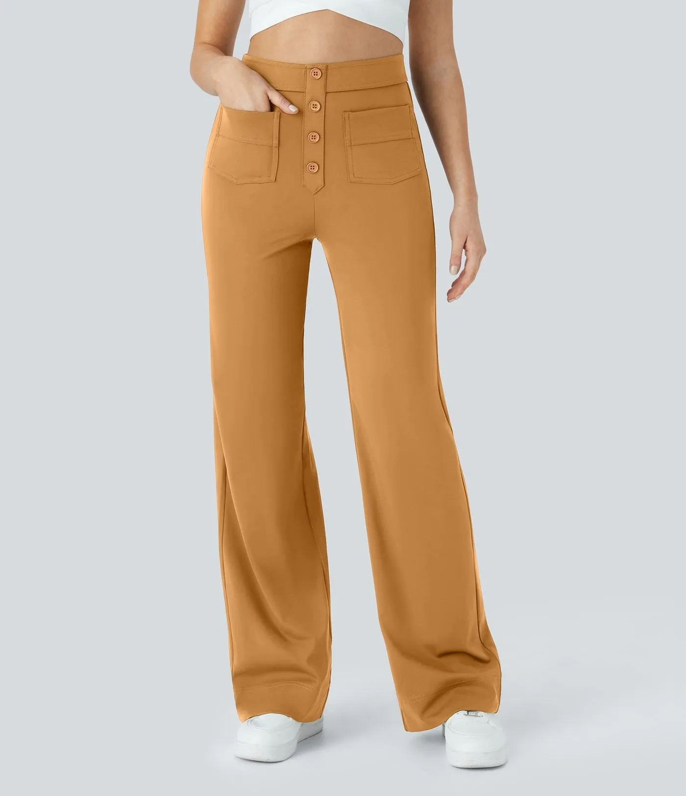 Jade | Elastic pants with high Waist