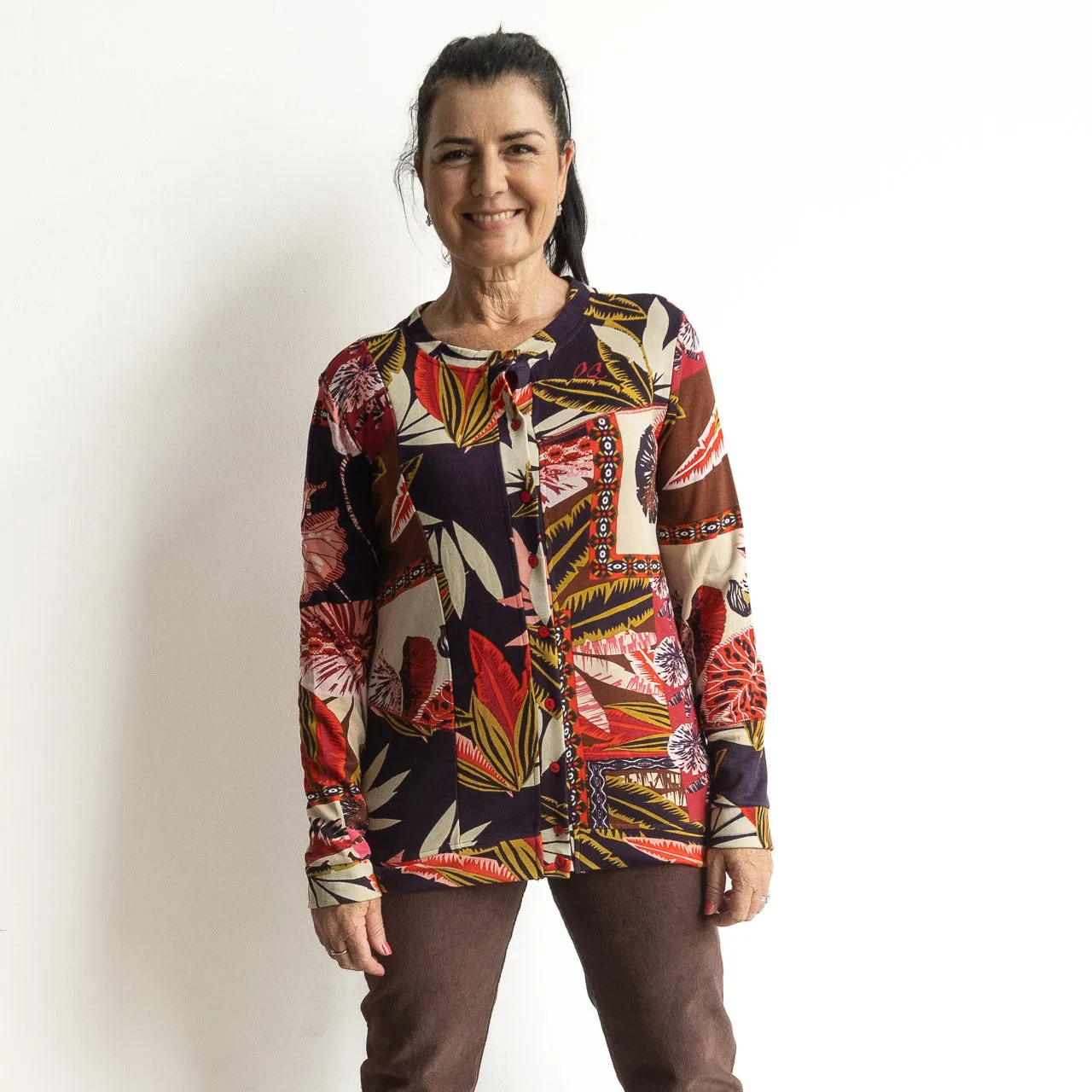Jersey Cardigan by Orientique Australia - Chandalier - 62709