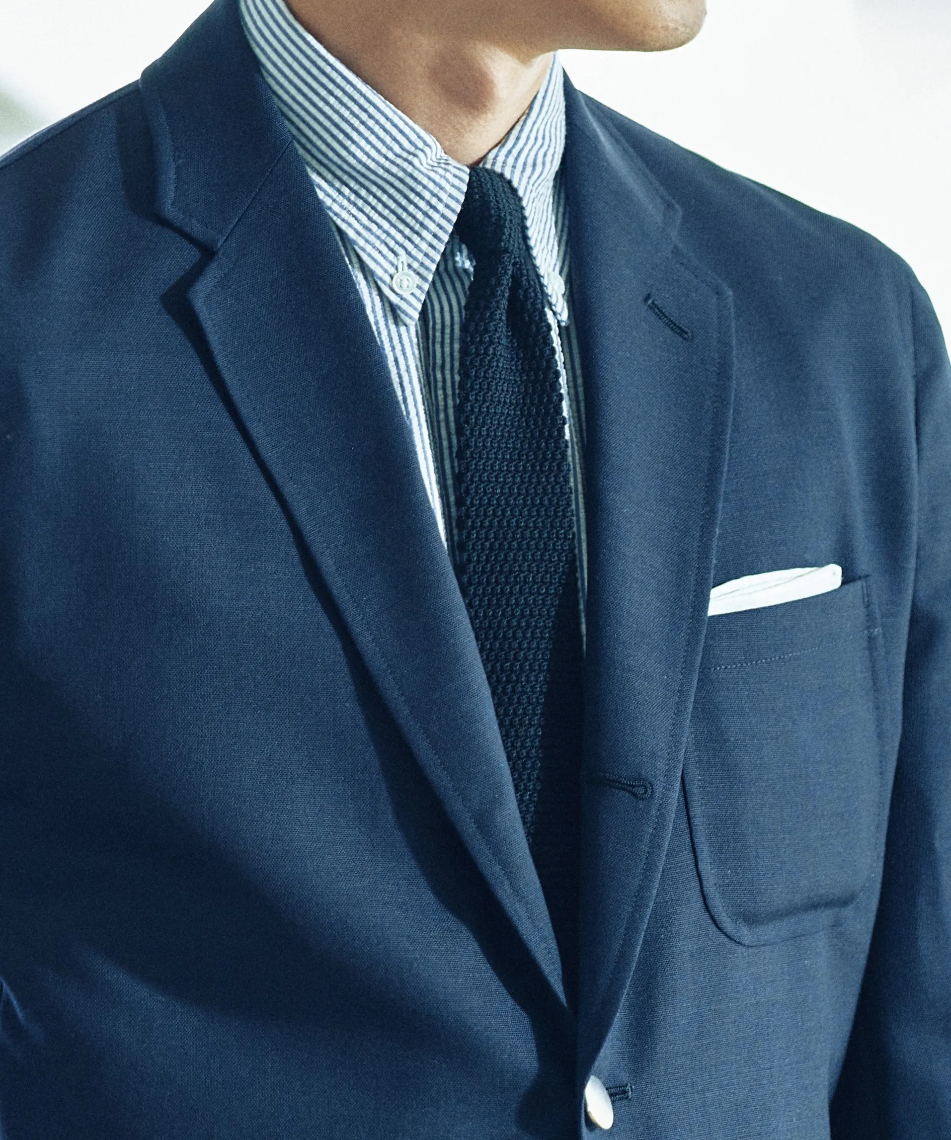 Kamakura Classic Black Knit Tie