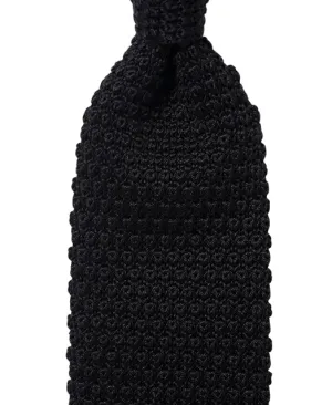 Kamakura Classic Black Knit Tie