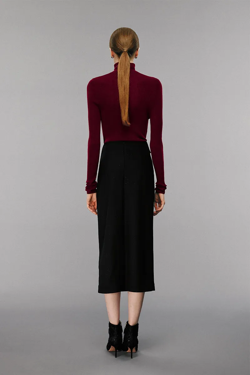 Knotted Midi Skirt