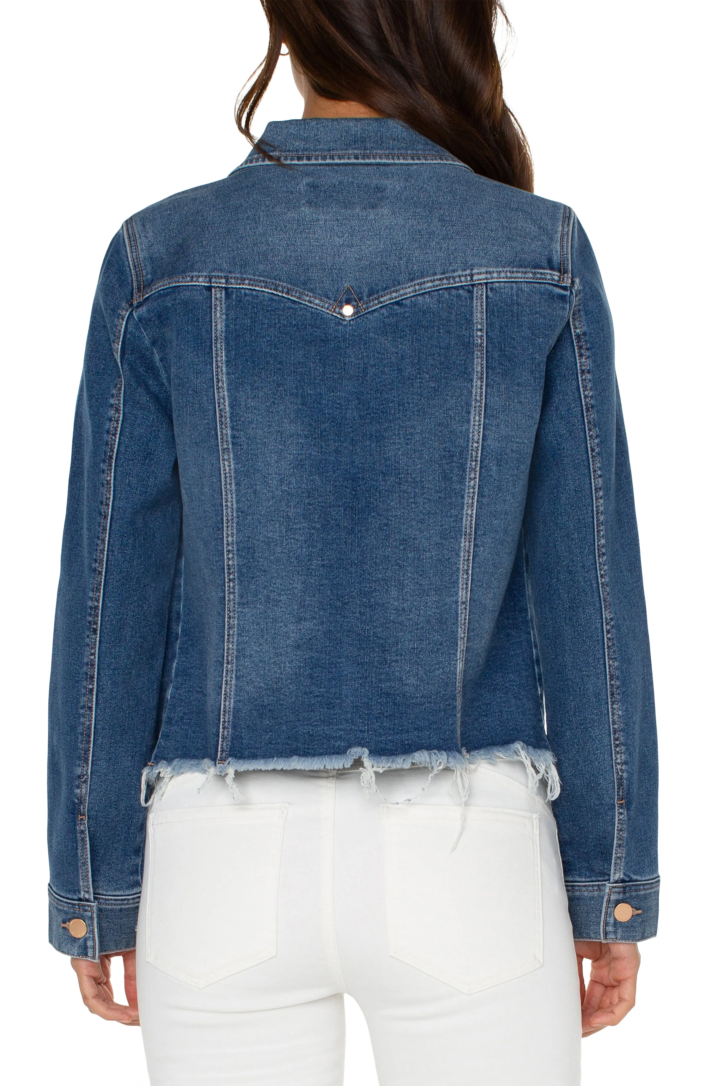 Liverpool Trucker Jacket with a Fray Hem (mclean)