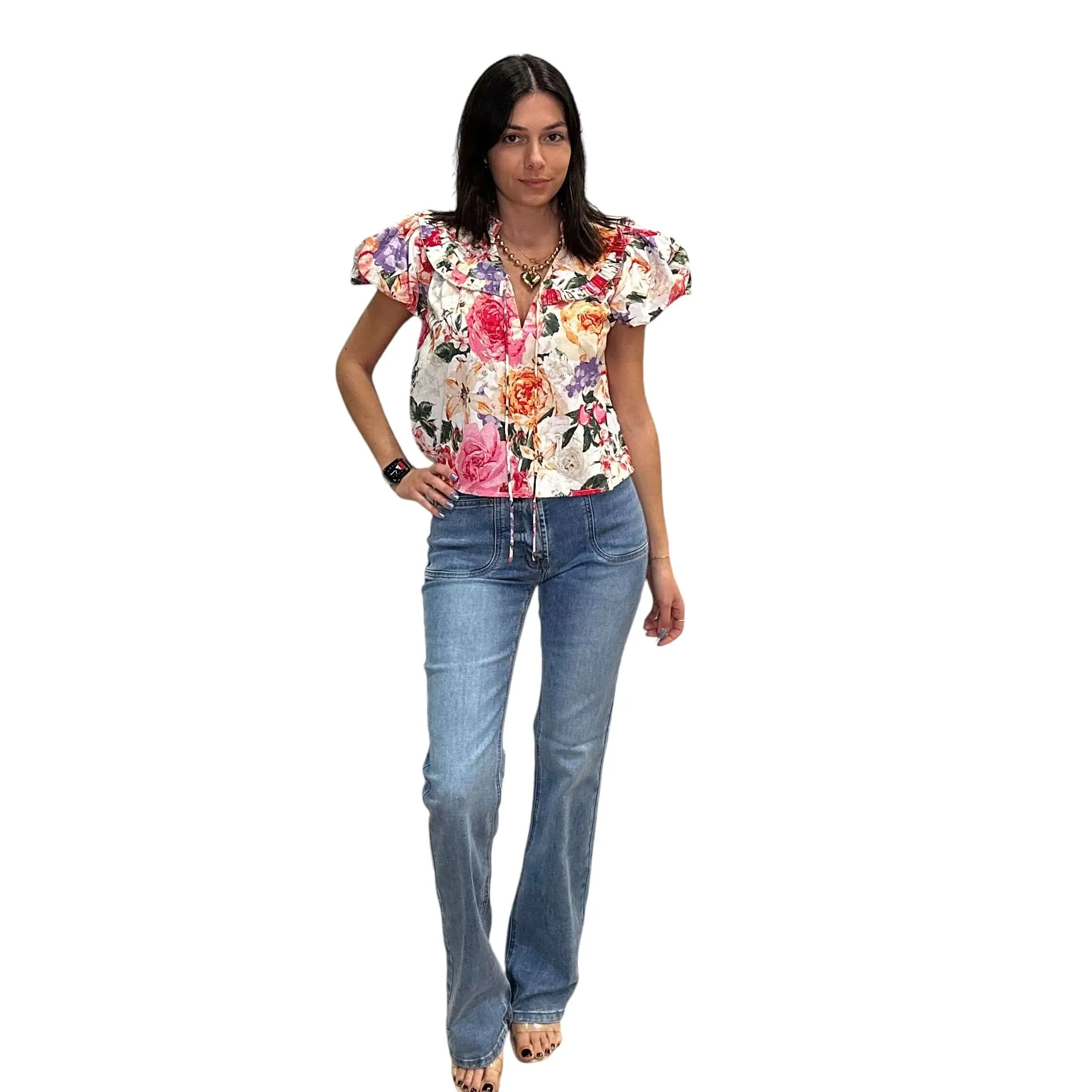 Love Story Ruffle Sleeve Top