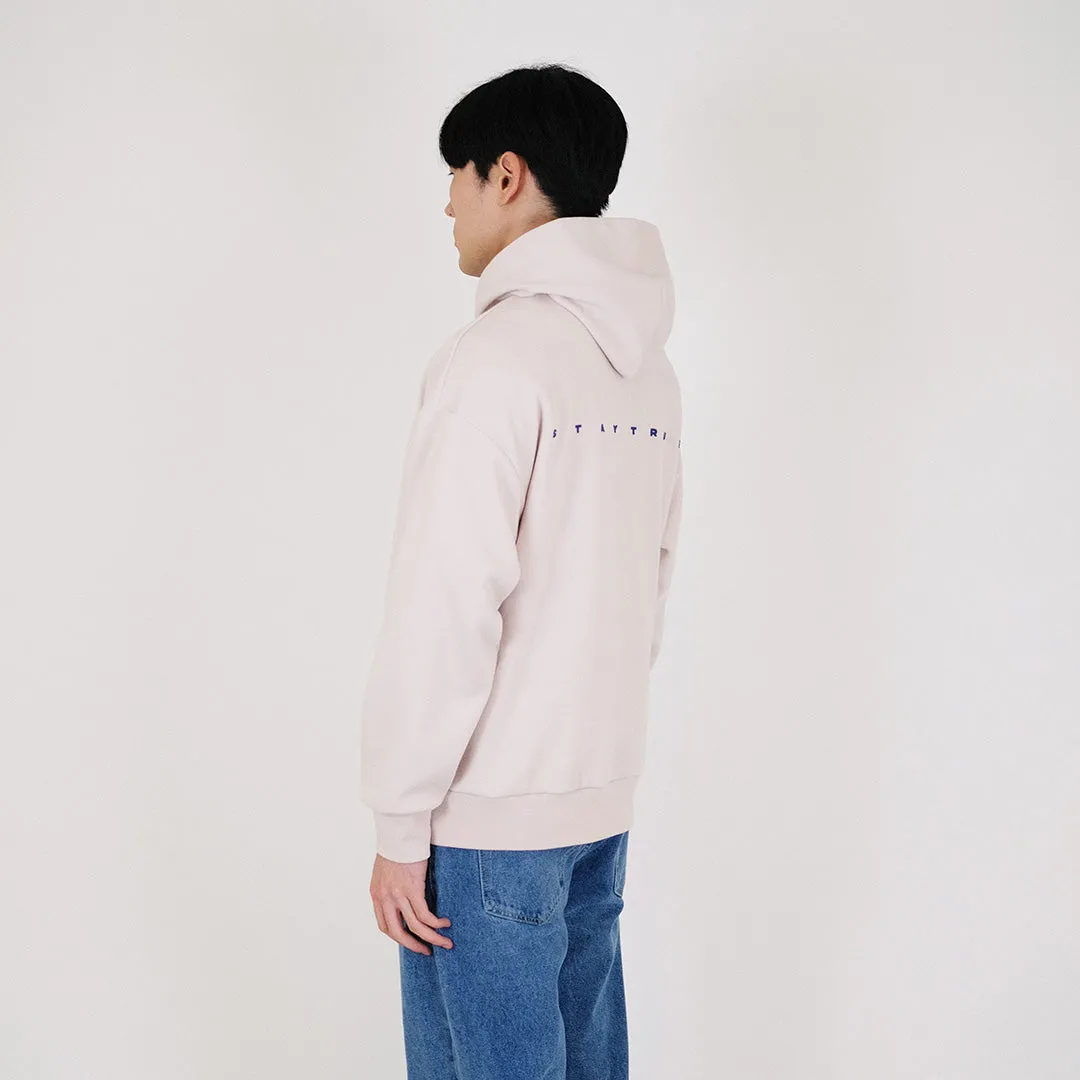 Men Printed Oversized Hoodie - Sand - SM2401009A