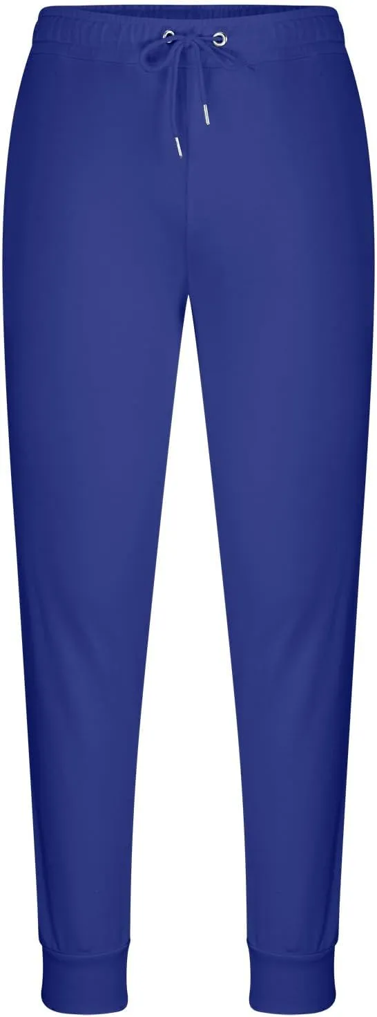 Men's Jogger Sweatpants Elastic Waist Comfy Bottoms Slim Fit Drawstring Trousers Lounge Gymwear Stretch Athletic Fit