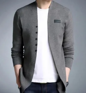 Men's Slim Fit Professional Cardigan with Buttons