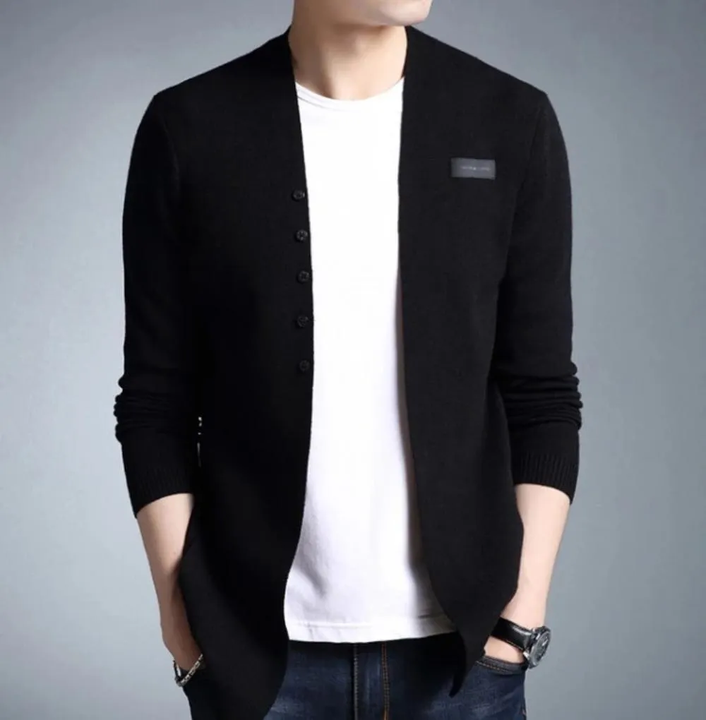 Men's Slim Fit Professional Cardigan with Buttons