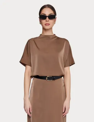 Mila Batwing Top Latte