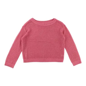 mySTYLE Women's Solid Sweater Knit Top