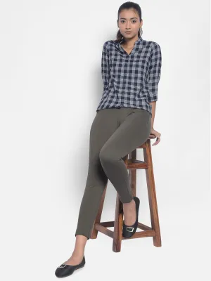 Navy Blue Checked Shirts