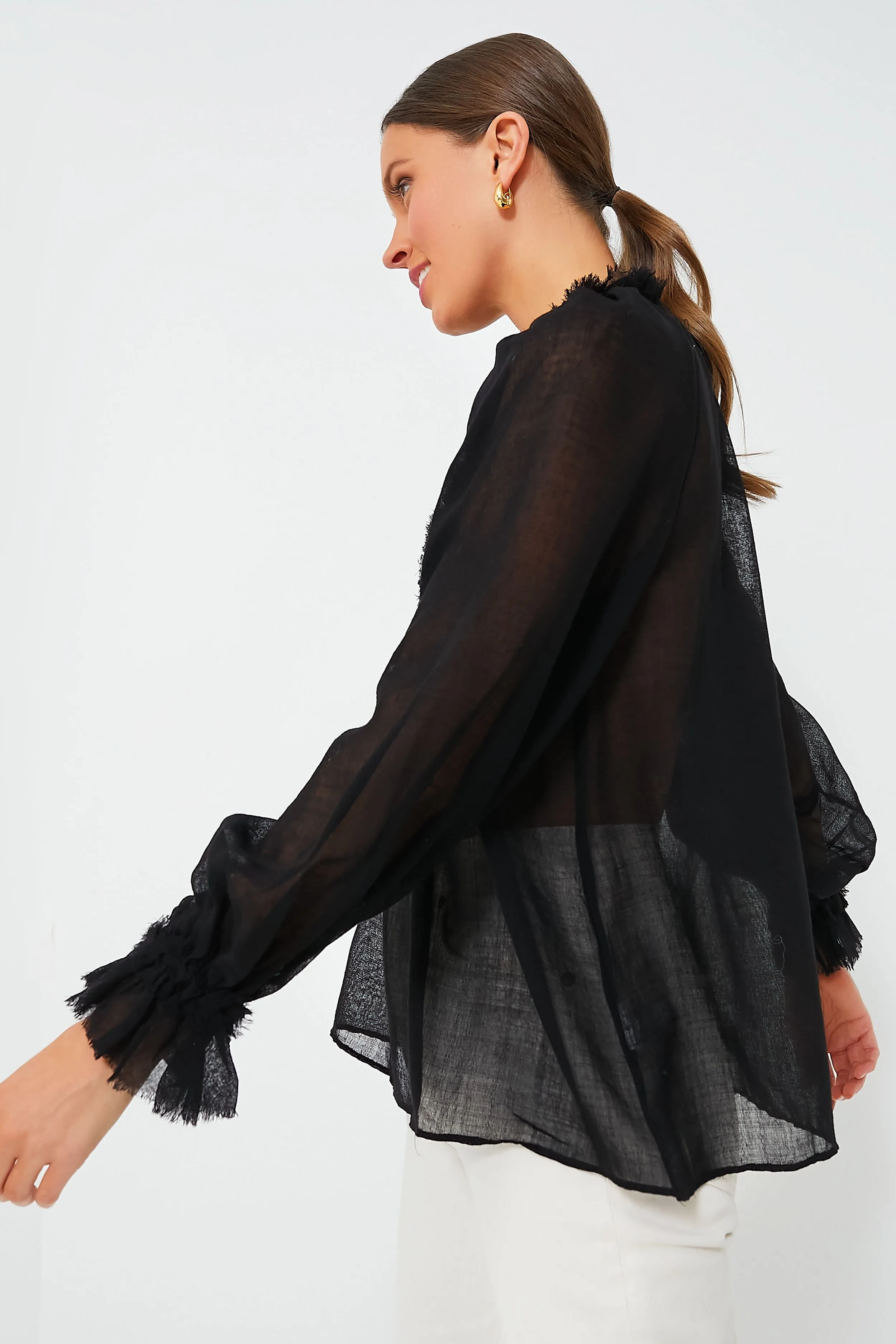 Noir Bardot Blouse