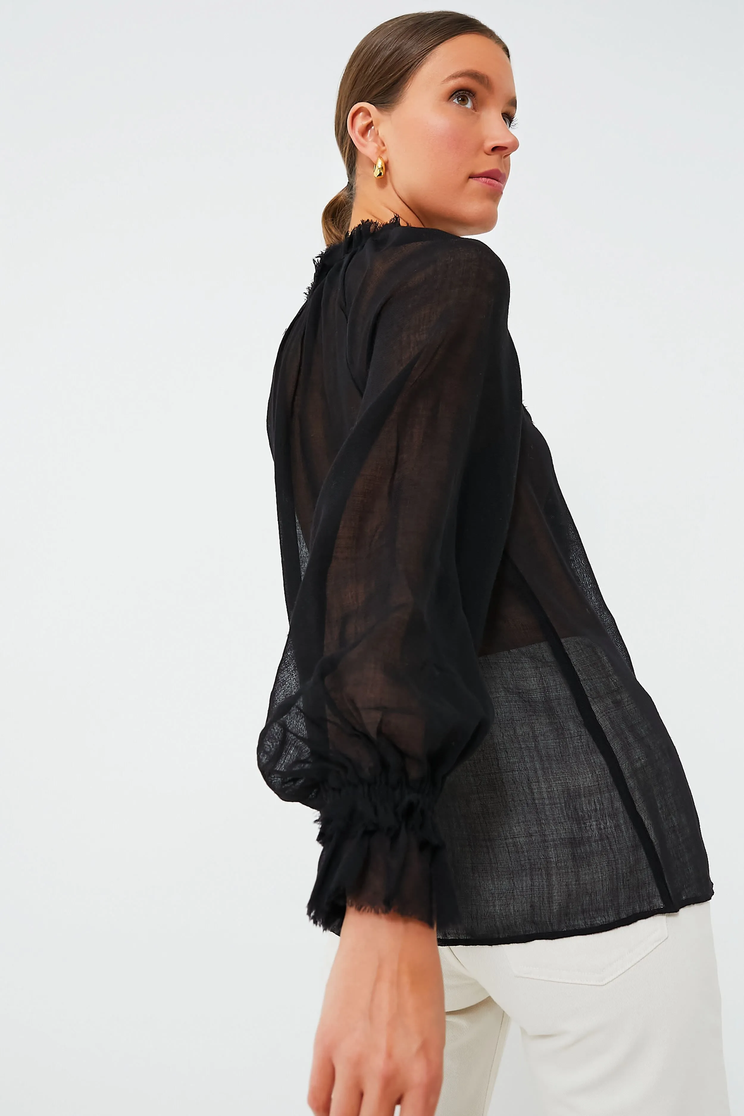 Noir Bardot Blouse