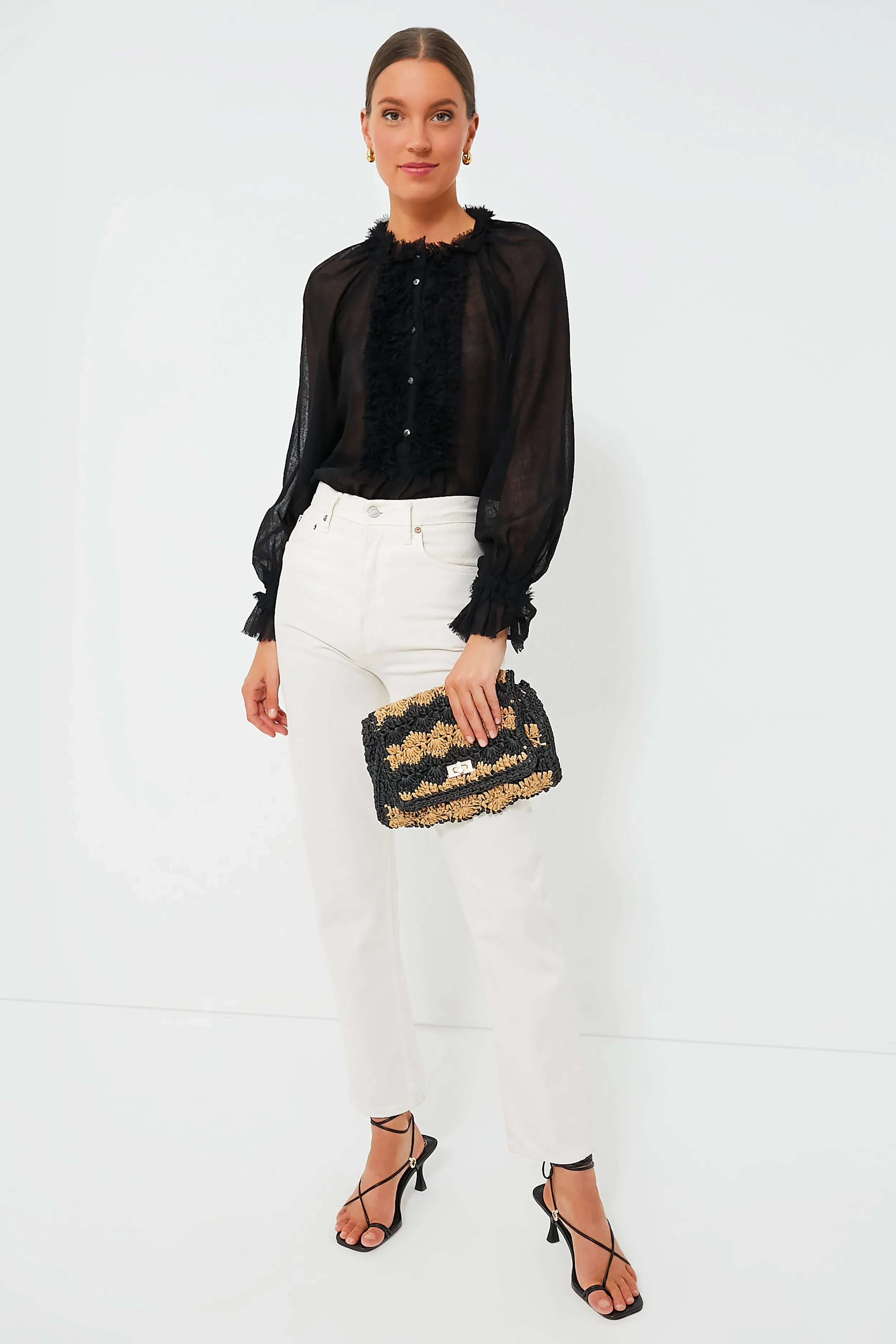 Noir Bardot Blouse