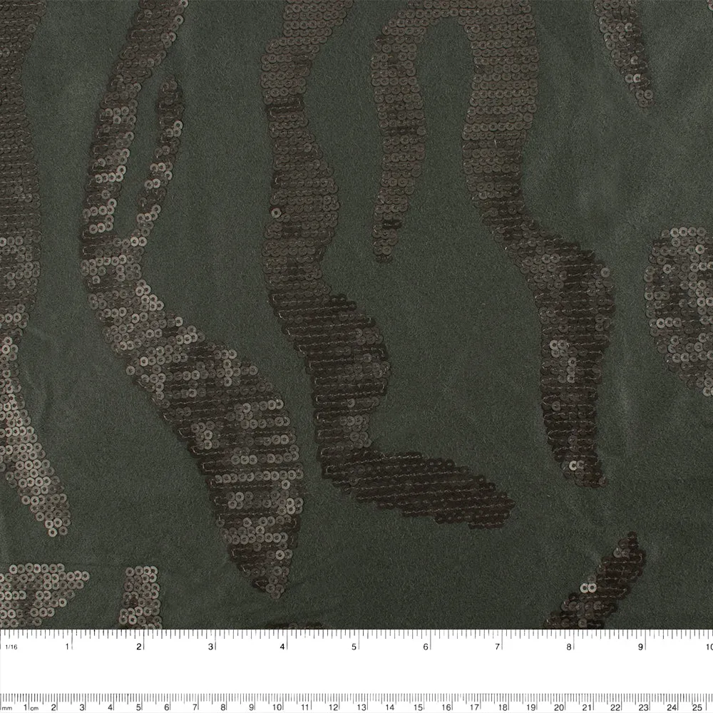 Novelty Fancy Suede - Sparkling - Sage