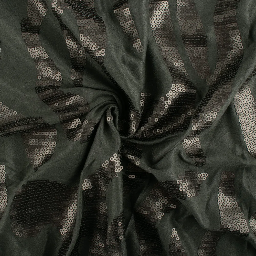 Novelty Fancy Suede - Sparkling - Sage