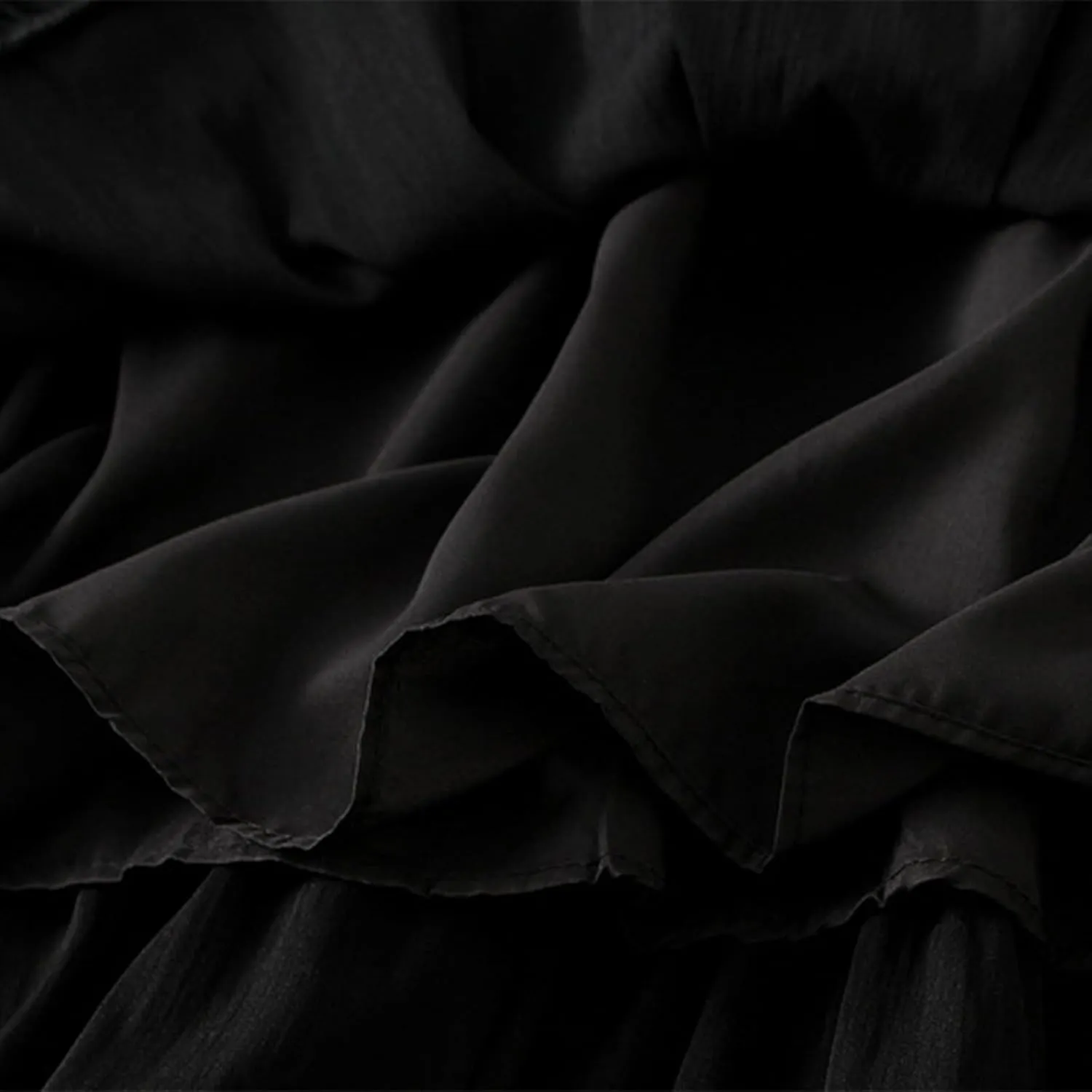 Oplxuo Women's Fall Long Skirt Elegant High Waist Tiered Ruffle Cocktail Party Wedding Guest Dress Flared A-Line Midi Skirts