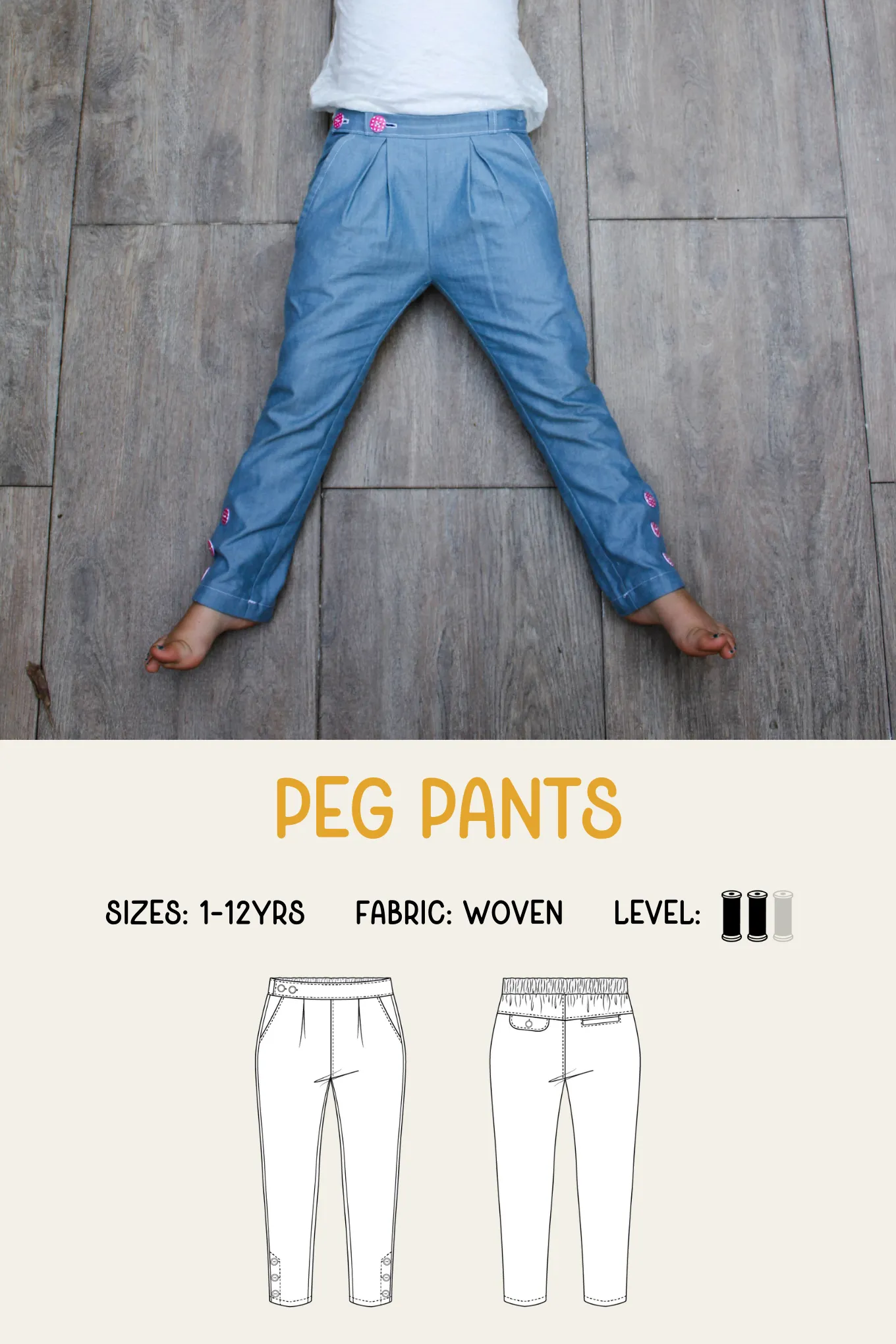 Peg Pants Sewing Pattern
