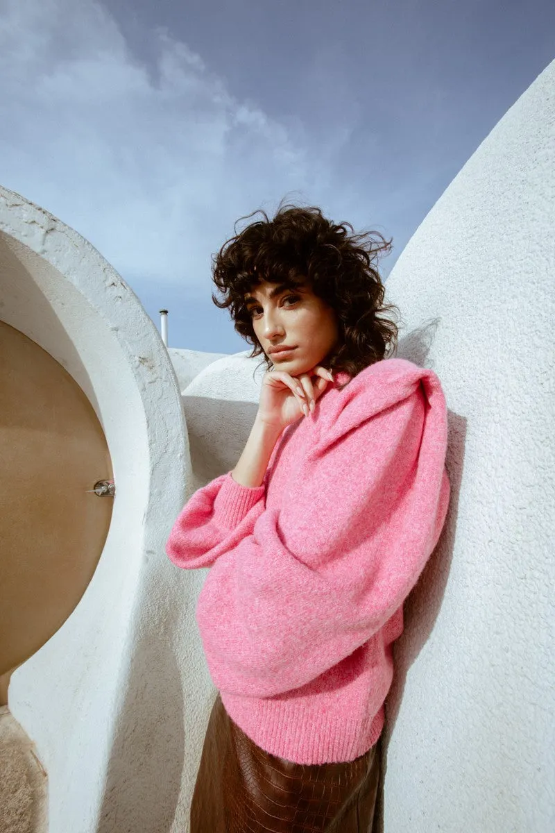 Pink Puff Slv Sweater