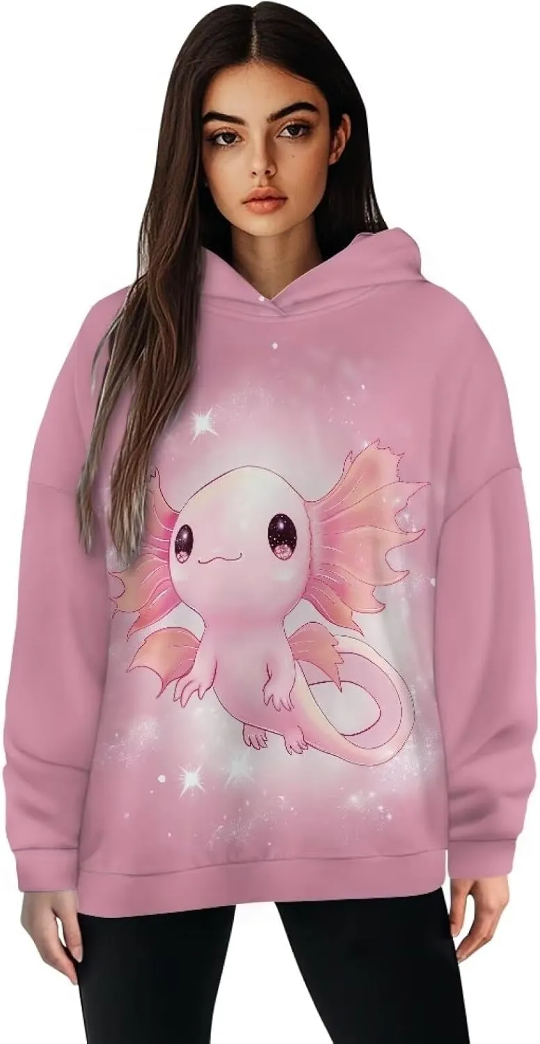 Poceacles Womens Hoodies Oversized Sweatshirts Loose Fit Long Sleeve Hooded Sweaters Pullover Hooded Sweatshirt Preppy Outfit