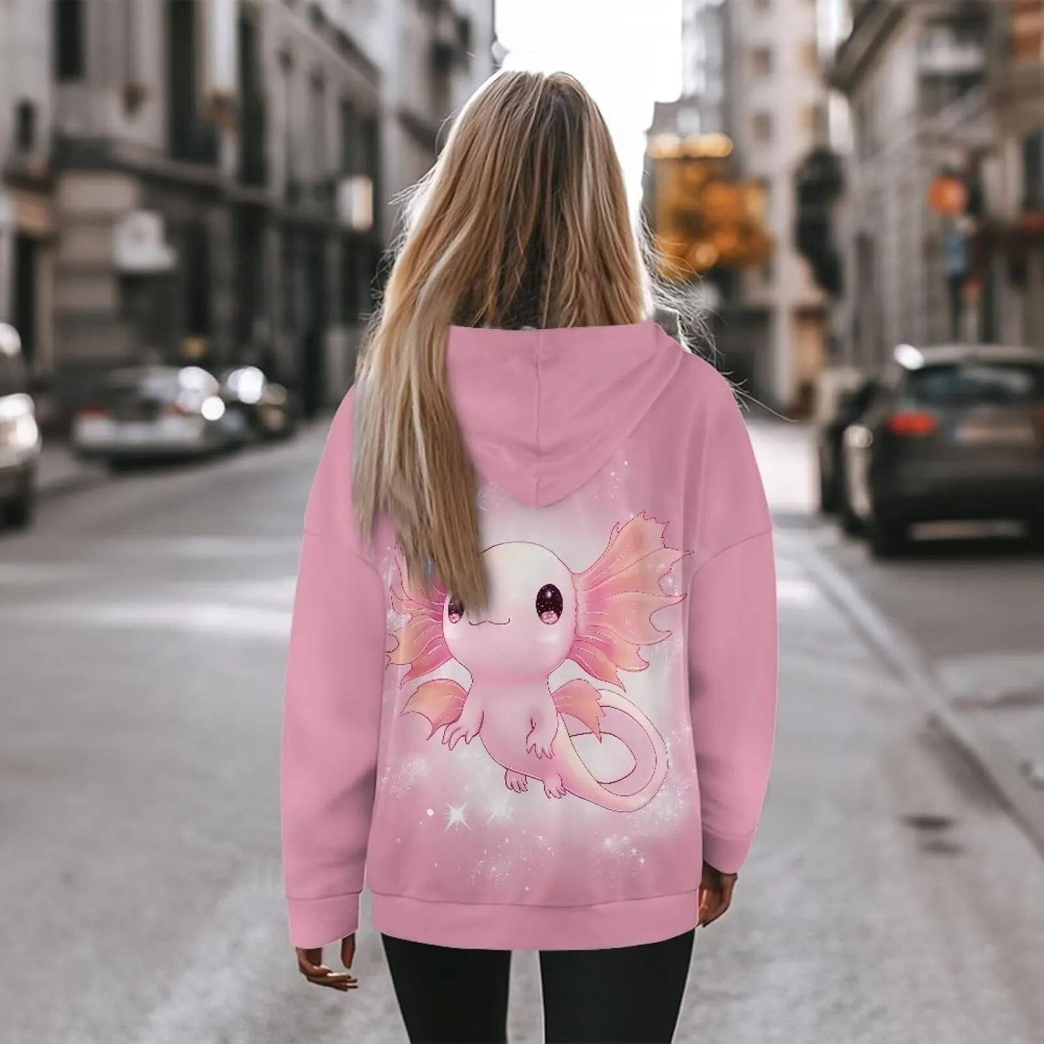 Poceacles Womens Hoodies Oversized Sweatshirts Loose Fit Long Sleeve Hooded Sweaters Pullover Hooded Sweatshirt Preppy Outfit