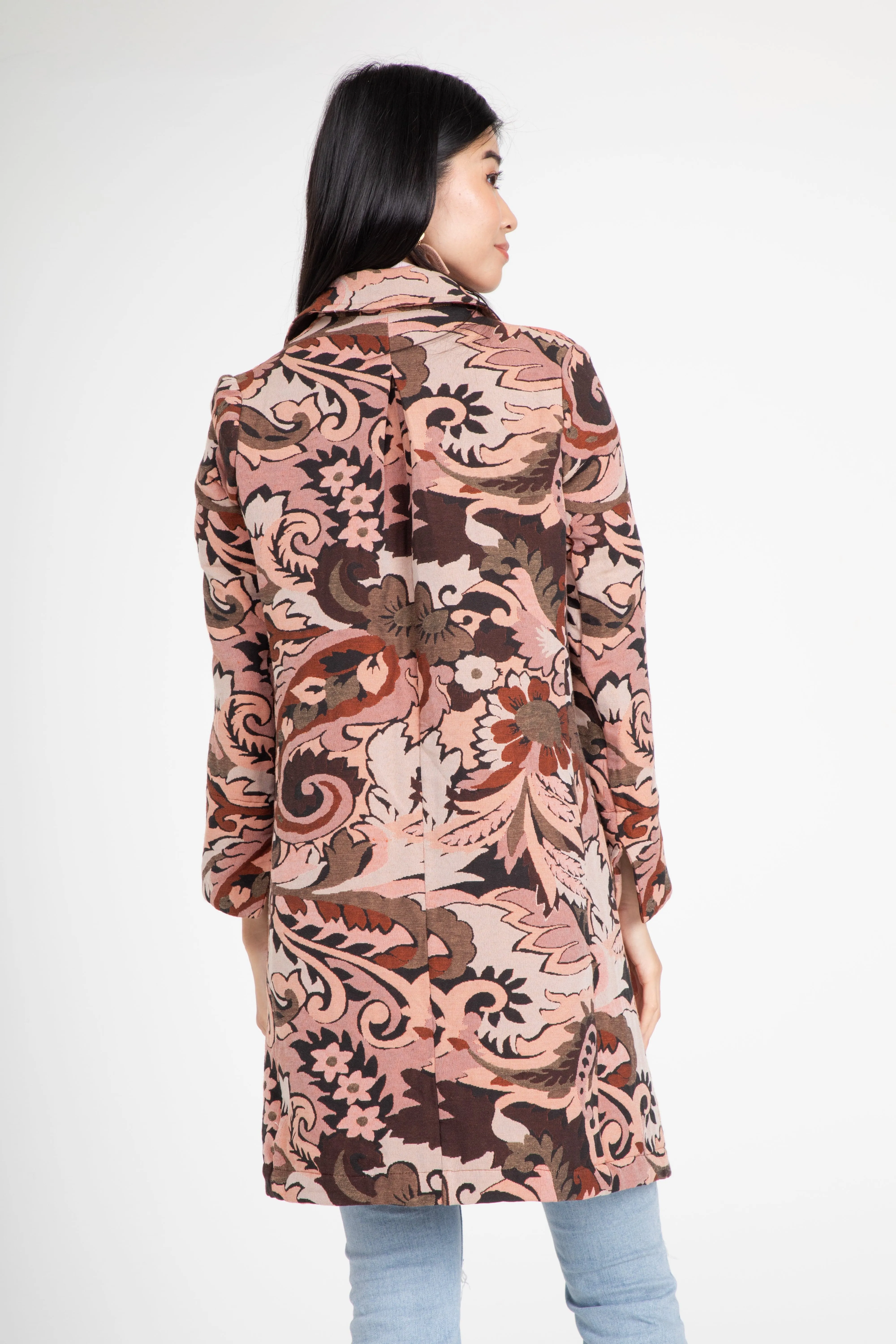 Silas Coat – Henna Paisley