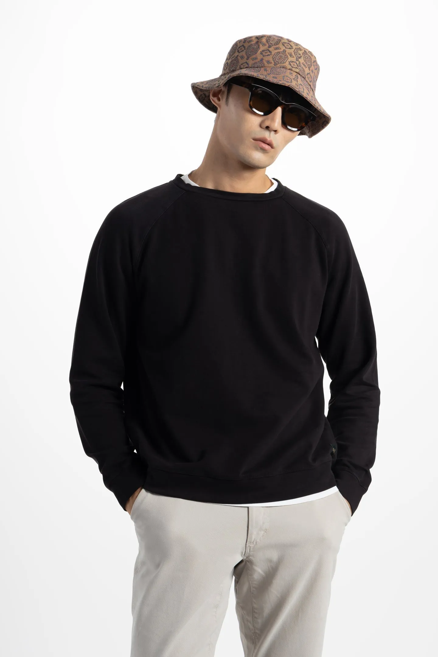 Soft Cloth Stingray Sweatshirt in Luxe Japanese Jersey - Indigo