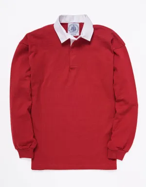 SOLID RUGBY SHIRT - RED