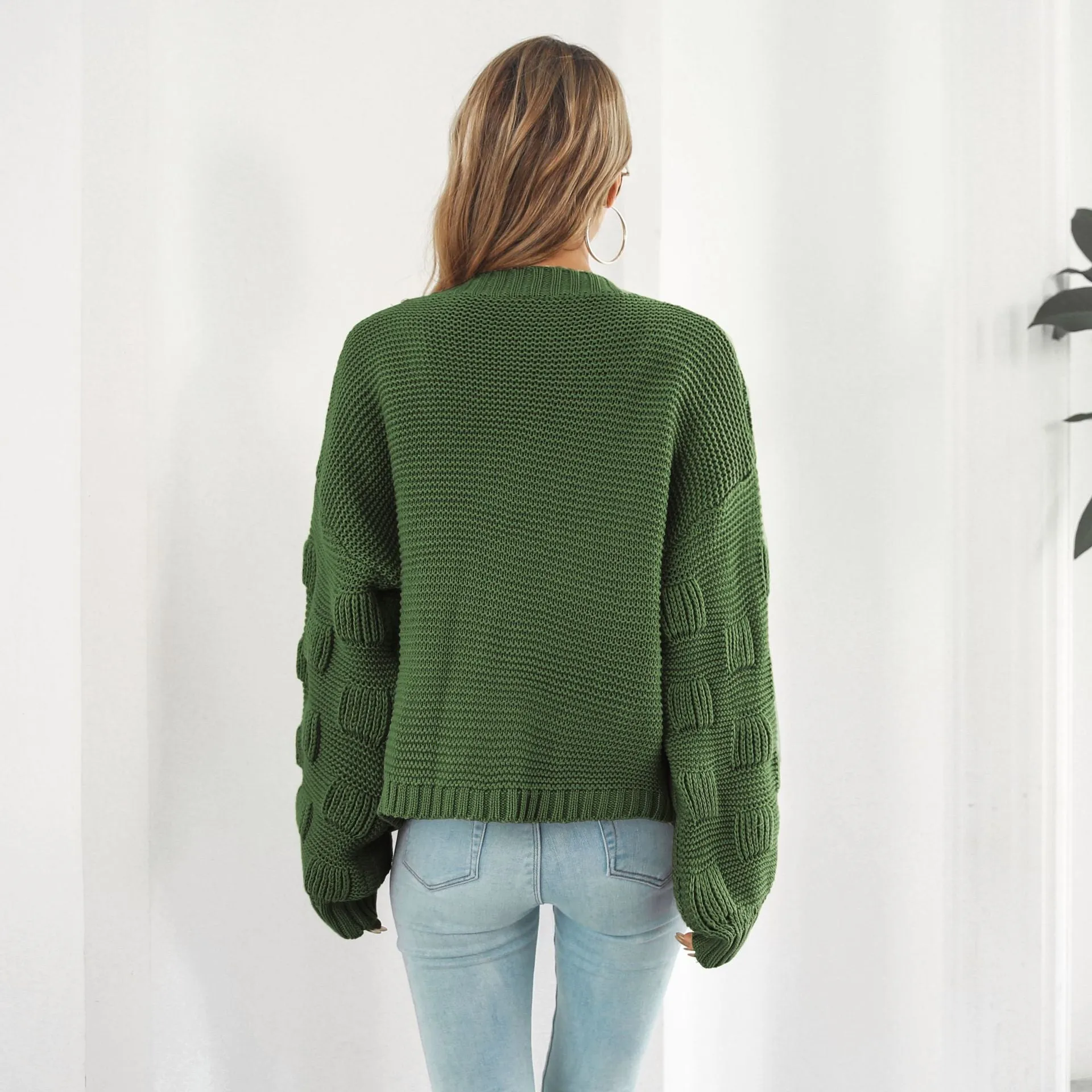 Stella Marie Cardigan | Langer Woll-Cardigan mit Faltenärmeln für Damen