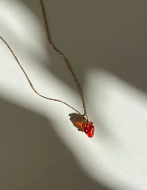Strawberry Fields Resin Charm Necklace