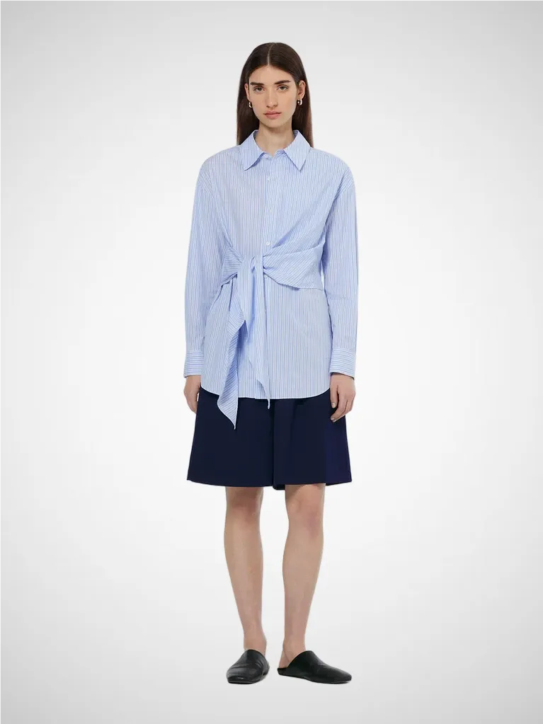 Striped Knotted Shirt