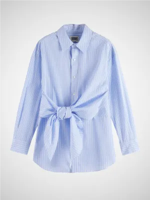Striped Knotted Shirt