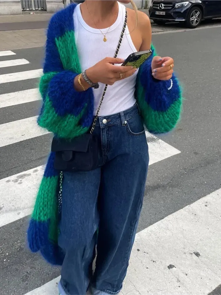 Sue | Oversized Fluffy Long Cardigan