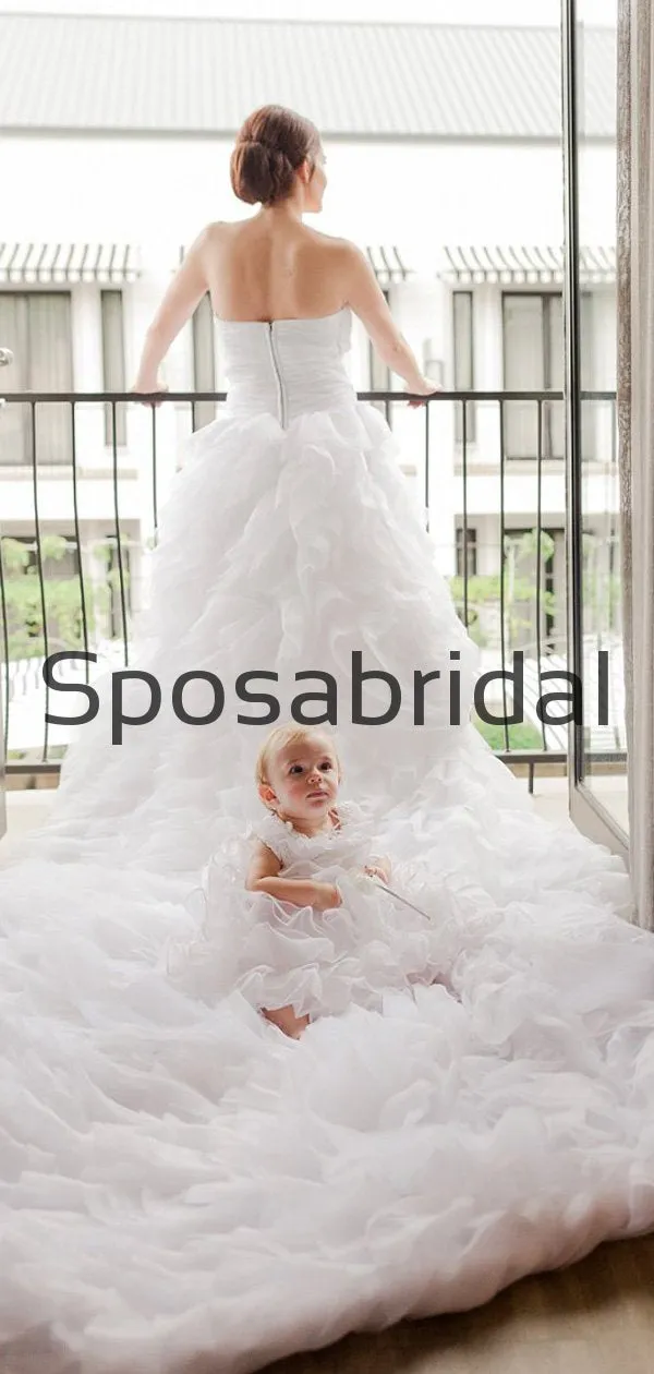 Sweatheat Tulle Rustic Illusion Chic Country Beach Long Wedding Dresses WD0556