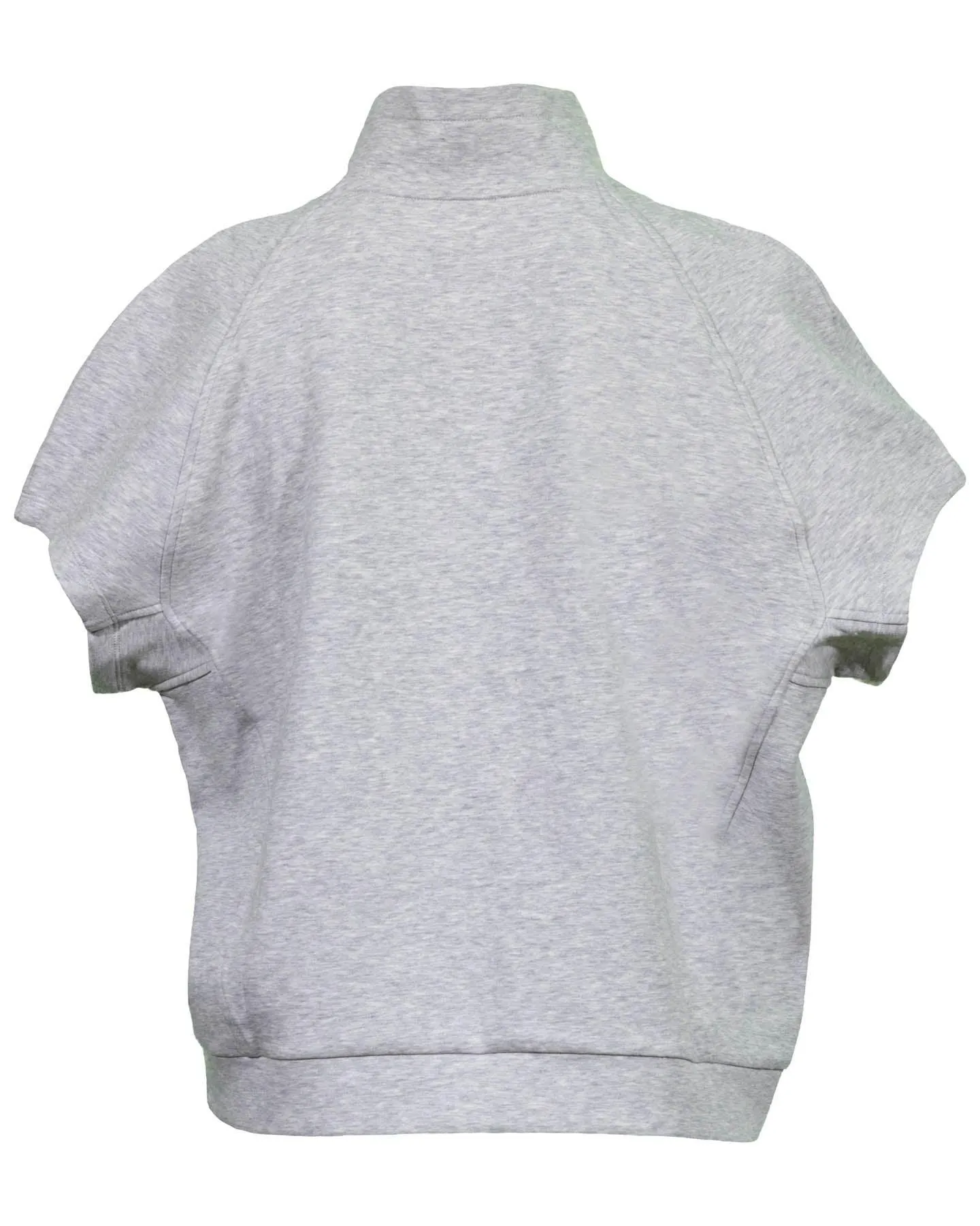 Terry Zip Cap Sleeve Jacket