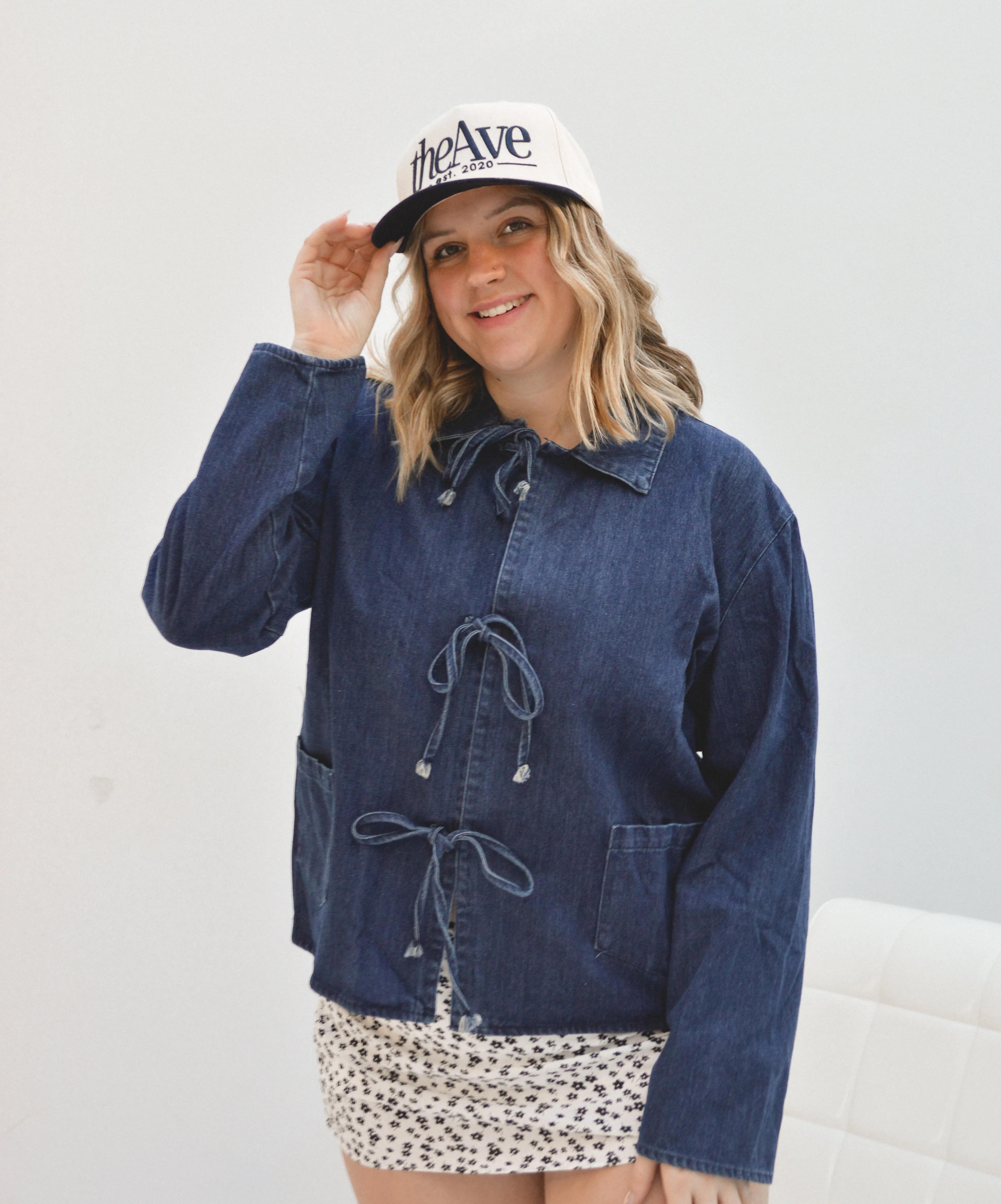 Tied Together Denim Shacket