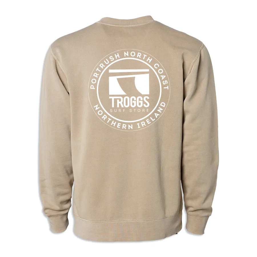 Troggs Independant Washed Sweatshirt - Sand