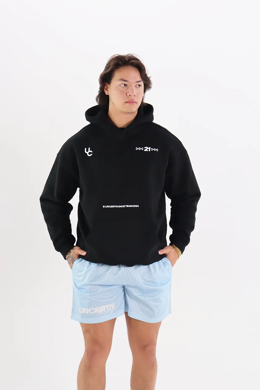 UC013 Racing Team Oversized Hoodie - Black