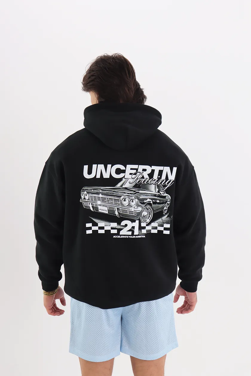 UC013 Racing Team Oversized Hoodie - Black