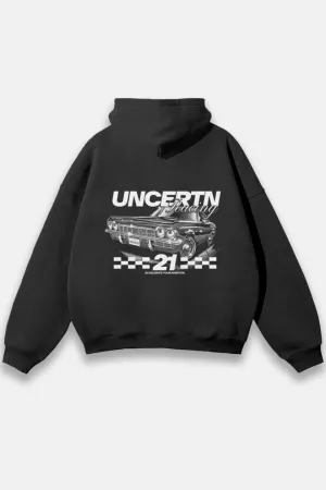 UC013 Racing Team Oversized Hoodie - Black