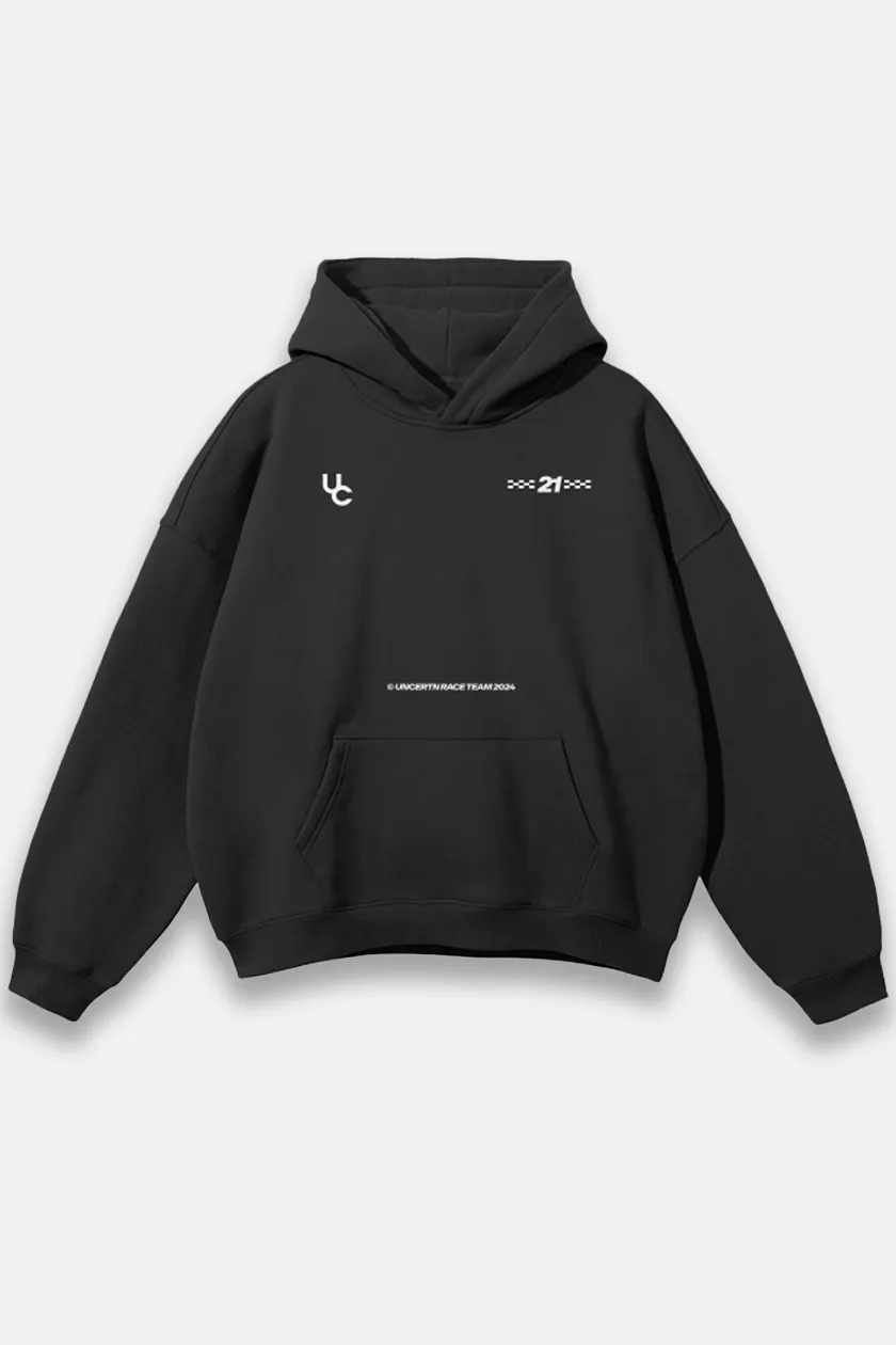 UC013 Racing Team Oversized Hoodie - Black
