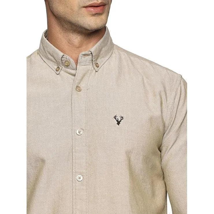 U.S. ELK Boys' and Men's Long Sleeve Button Down Dress Shirts- Khaki