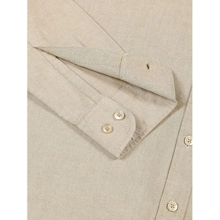U.S. ELK Boys' and Men's Long Sleeve Button Down Dress Shirts- Khaki